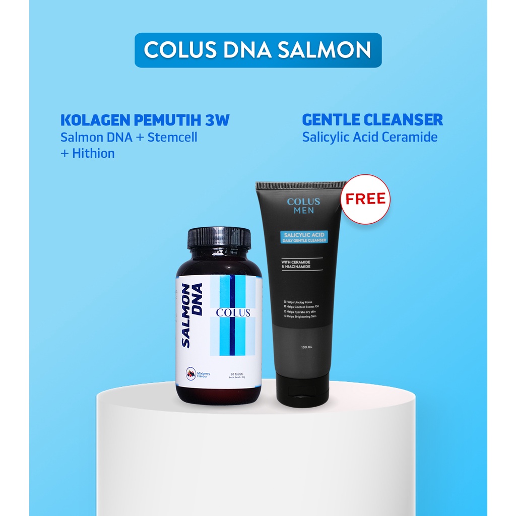Colus Men Paket Colus Collagen Free Salicylic Acid Daily  Gentle Cleanser