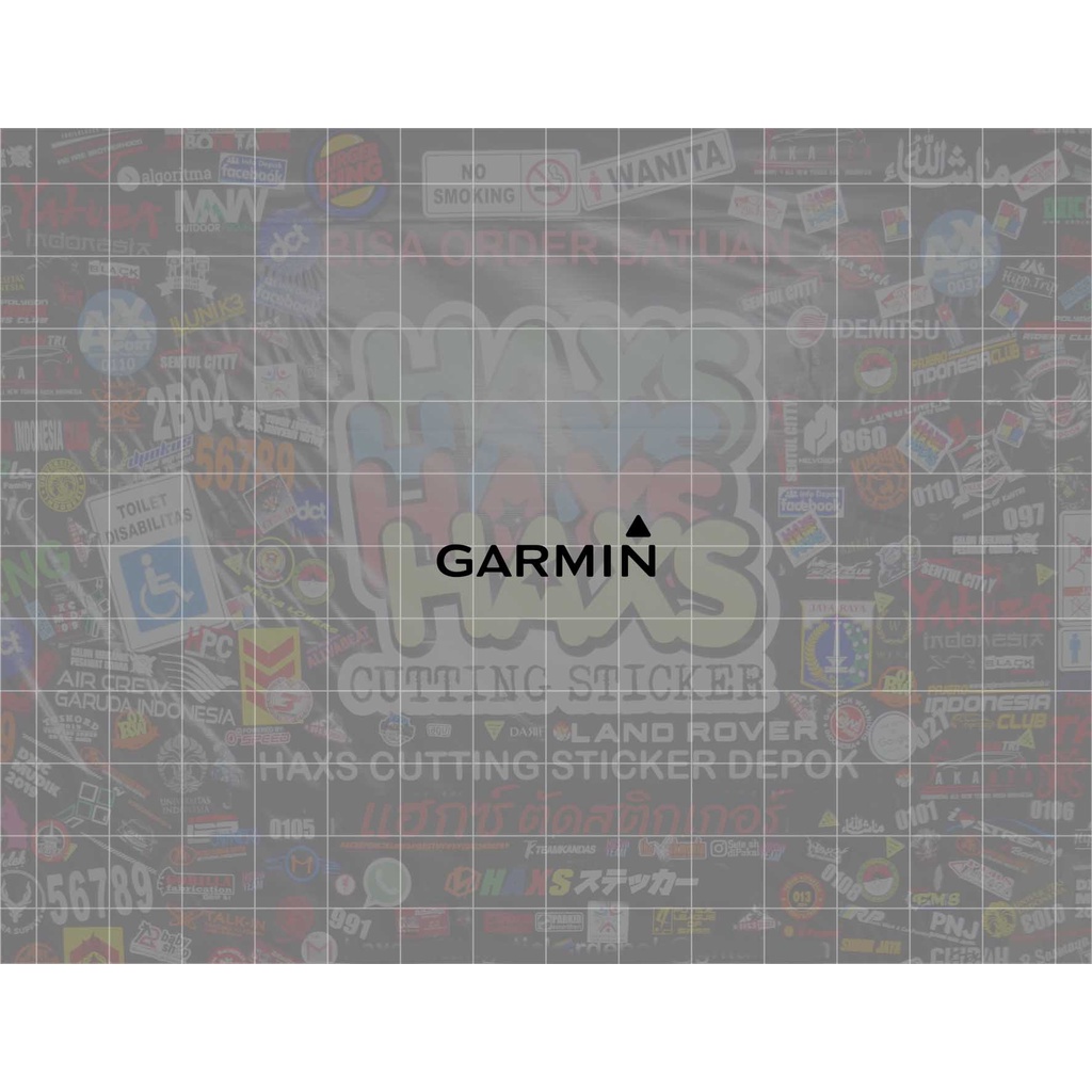 Cutting Sticker Garmin Ukuran 3 Cm Untuk Motor &amp; Mobil