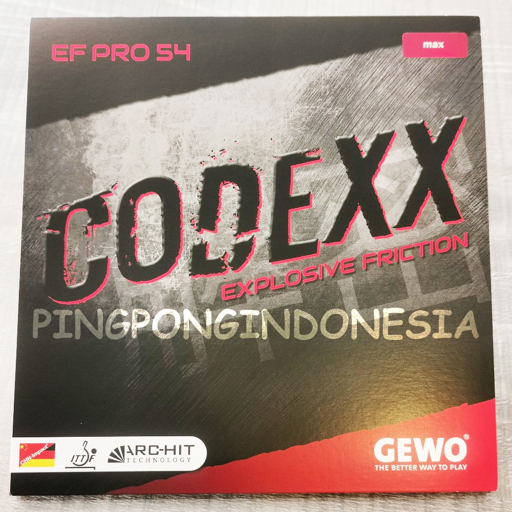 GEWO Codexx EF Pro 54 - Karet Pingpong Rubber Tenis Meja Bet Bat Codex 54