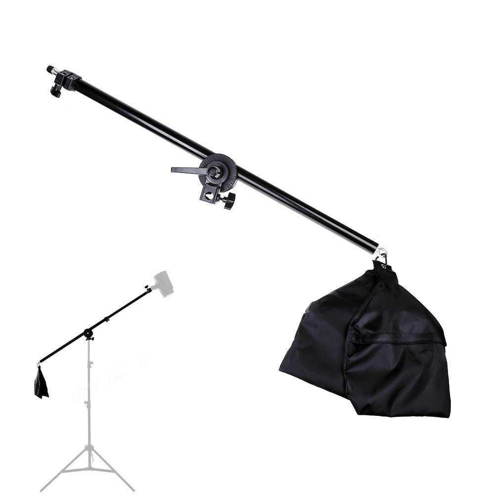 Payung Softbox Reflektor Boom Arm Studio 50x70cm dengan Bohlam 45W