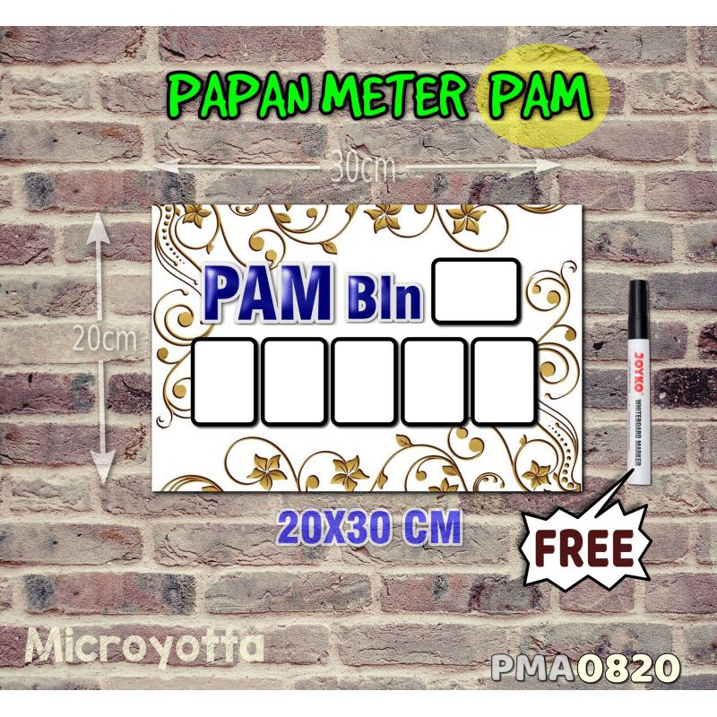 

Microyotta Papan Meter Listrik PLN PAM motif Unik - Flower 20