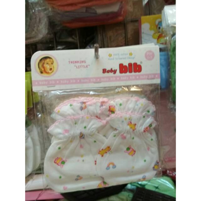 Sarung tangan dan kaki  bayi baby bib