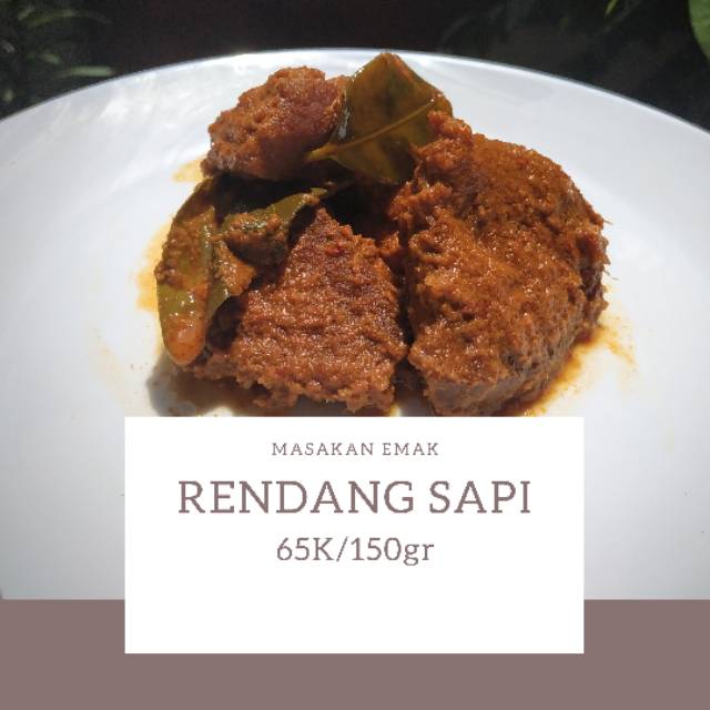 

[FROZEN FOOD] Rendang Sapi (Ready To Eat) 150 gram