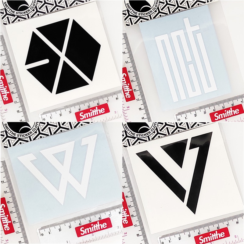 Stiker KPOP NEW Varian 2 Logo Cutting Sticker Decal Waterproof untuk aksesoris Mobil Motor