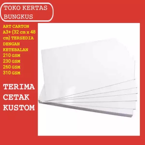 

ART CARTON KERTAS ART KARTON 210 GSM A3+ 32 X 48 CM isi 100 lembar