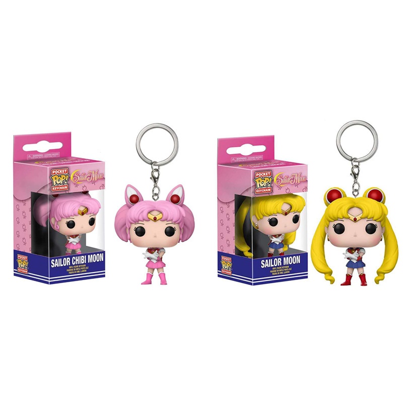 Funko POP Gantungan Kunci Bentuk Peri Tinker Bell Mermaid Sailor Moon Anna Elsa Bahan PVC