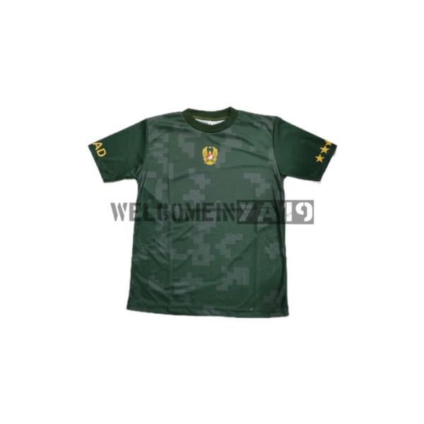 Kaos Pendek Full Print Jersey Drifit Loreng TNI AD / Oblong Loreng Digital Hijau Premium