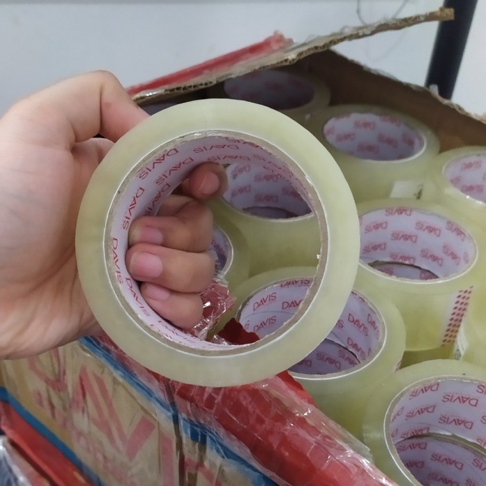 

TERMURAH Lakban Bening 100 yard 45 mm 2 inchi isolasi panjang solatip
