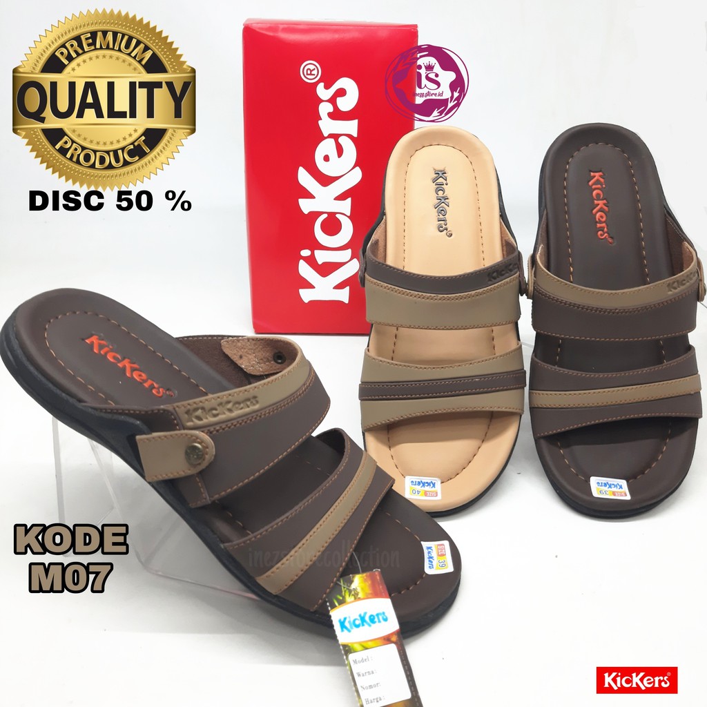 SANDAL PRIA / COWOK KICKERS SLOP TERBARU MO7 MURAH GROSIR