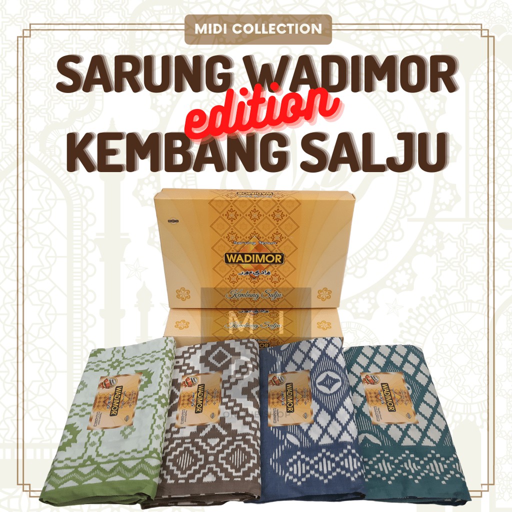 WADIMOR Sarung Tenun Motif KEMBANG SALJU
