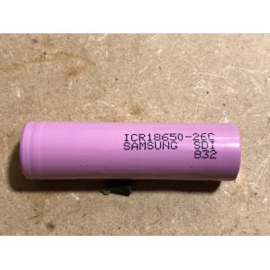 Baterai 18650 Ex Original LG SAMSUNG 2600 MAh Full Charged 3.7v 4.2v