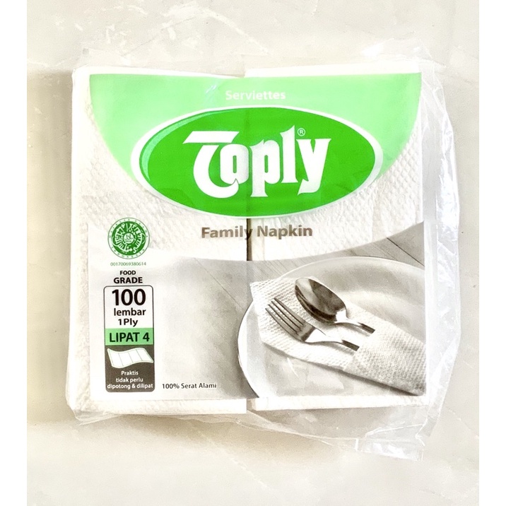 Tisue Napkin toply isi 100 lembar 1 ply