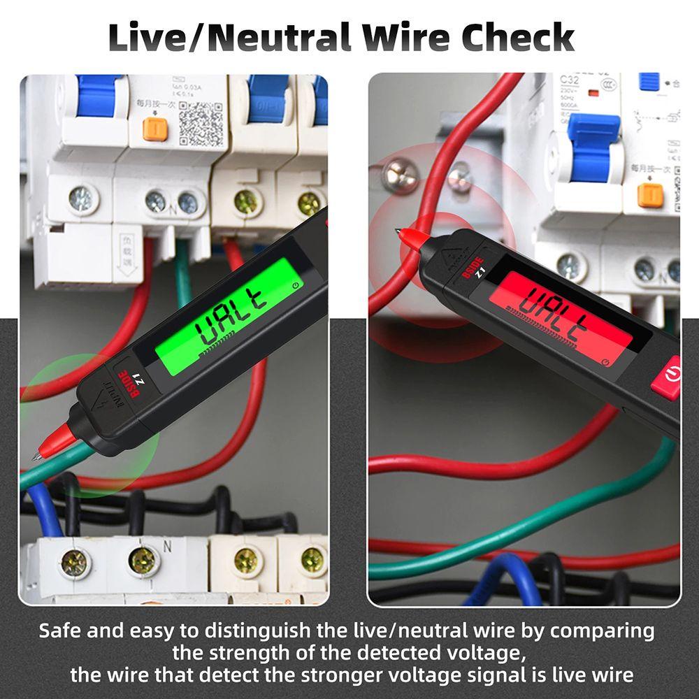 Solighter Voltage Detector Tester Presisi Tinggi Hidup Kawat Tes Kontinuitas True RMS Smart pen Listrik