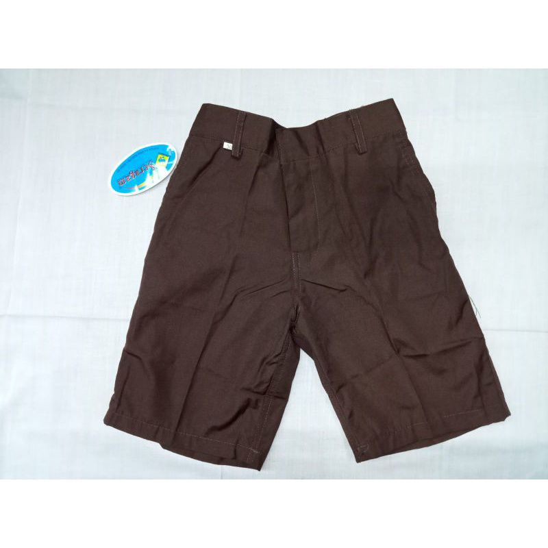 celana SD pendek karet Coklat merk SERAGAM/BULOVA
