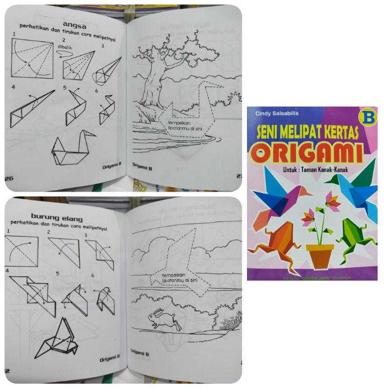 Buku Seni Melipat Kertas Origami - SERBA JAYA