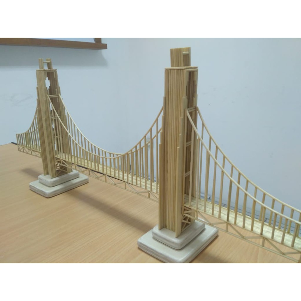 Miniatur Jembatan Gantung Dari Tusuk Sate Shopee Indonesia