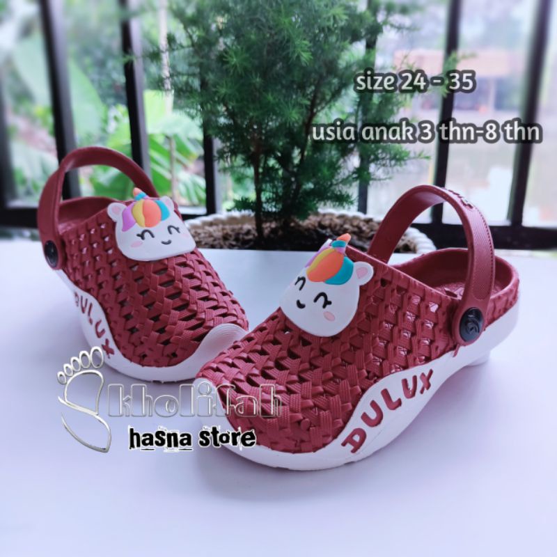 SANDAL BAIM ANAK PEREMPUAN 3THN - 8THN WARNA KARAKTER UNICON 24-35 283d DULUX