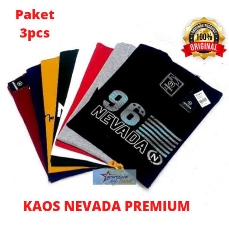 PROMO BAJU PRIA DISTRO / 100RB DAPAT 3PCS MOTIF RANDOM ACAK  / KAOS TRENDY MASA KINI / KAOS NEVADA PREMIUM / KAOS PRIA DISTRO / KAOS NEVADA ORIGINAL