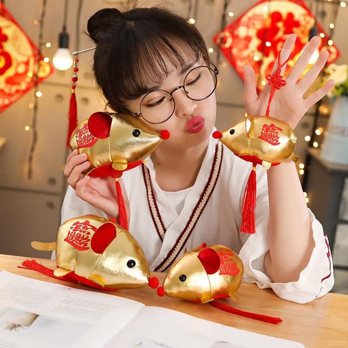 

Boneka Tikus Emas Dekorasi Parcel Imlek Tahun Baru 2020 Kado Soevenir
