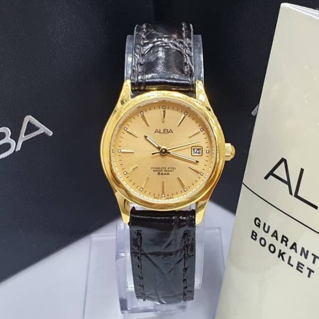 Jam Tangan Wanita Alba AXU034 Jam Couple Analog Watch Original AXU034X1