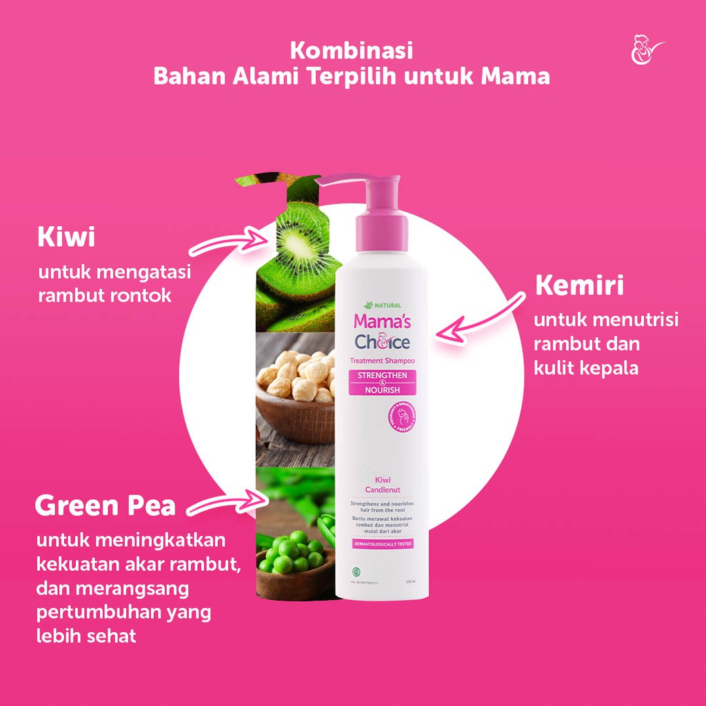 Mama's Choice Treatment Shampoo 150 ml ~ Sampo untuk Perawatan Rambut Rontok Ibu Hamil