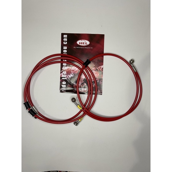 Selang rem Hel Yamaha Nmax Non ABS merah not carbon tdr brembo nissin rcb ktc hell
