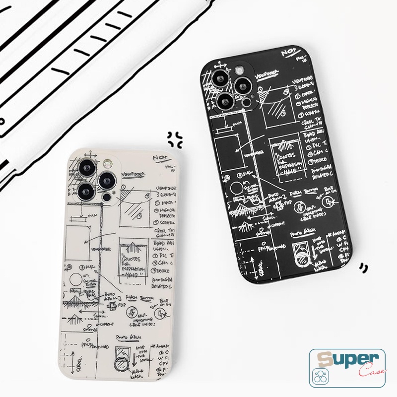 Soft Cover Case Untuk Oppo A57 A17 A96 A17K A16 A57 A15 A54 A52 A94 A9 A12 A95 A55 Reno 8T 5F 8 5 7 4F 6 A53 A31 A1K A95 A78 A5s A3s A76 A12E A11 A74 A5 A7 Couple Matematika Serut