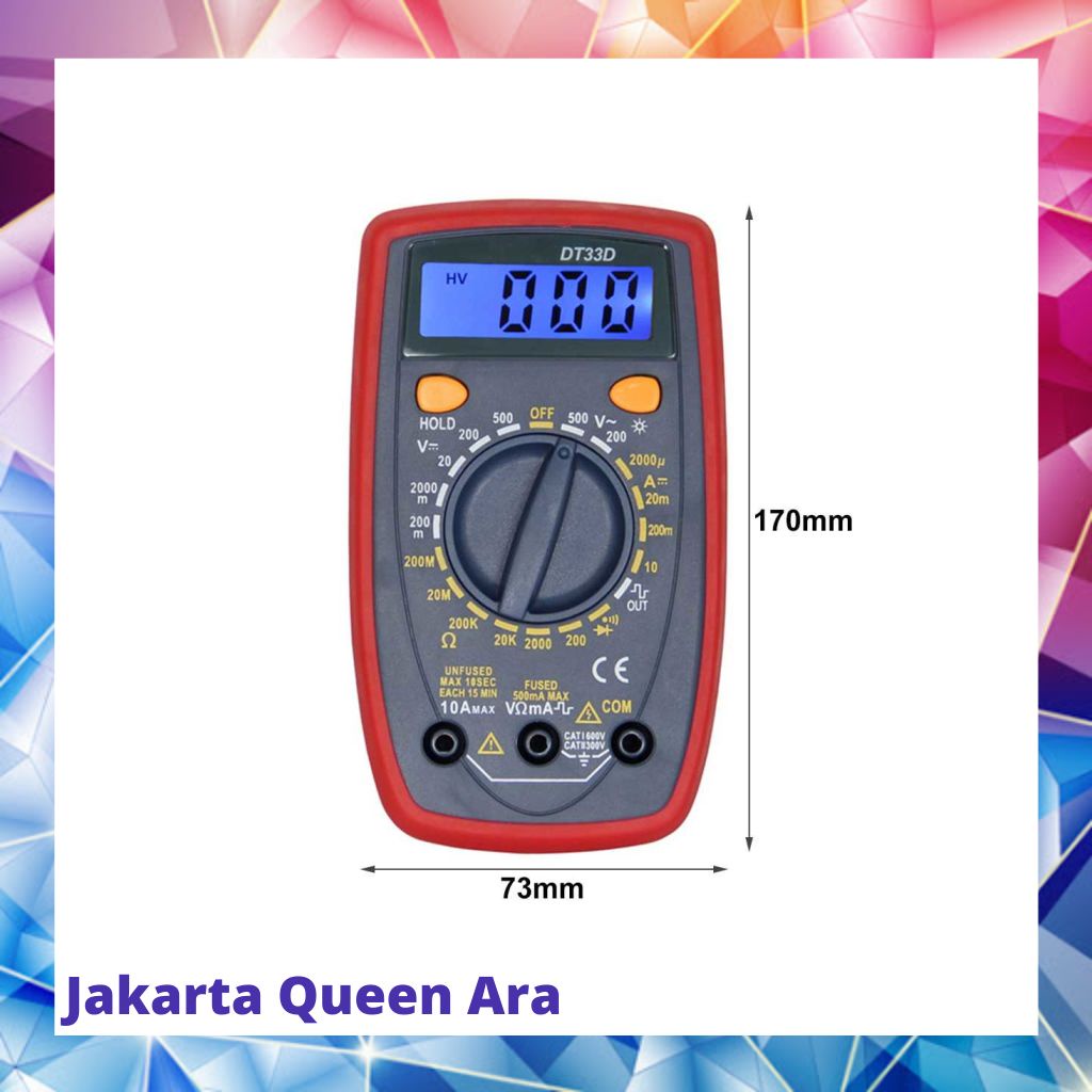 Pocket Size Digital Multimeter AC/DC Voltage Tester - DT33