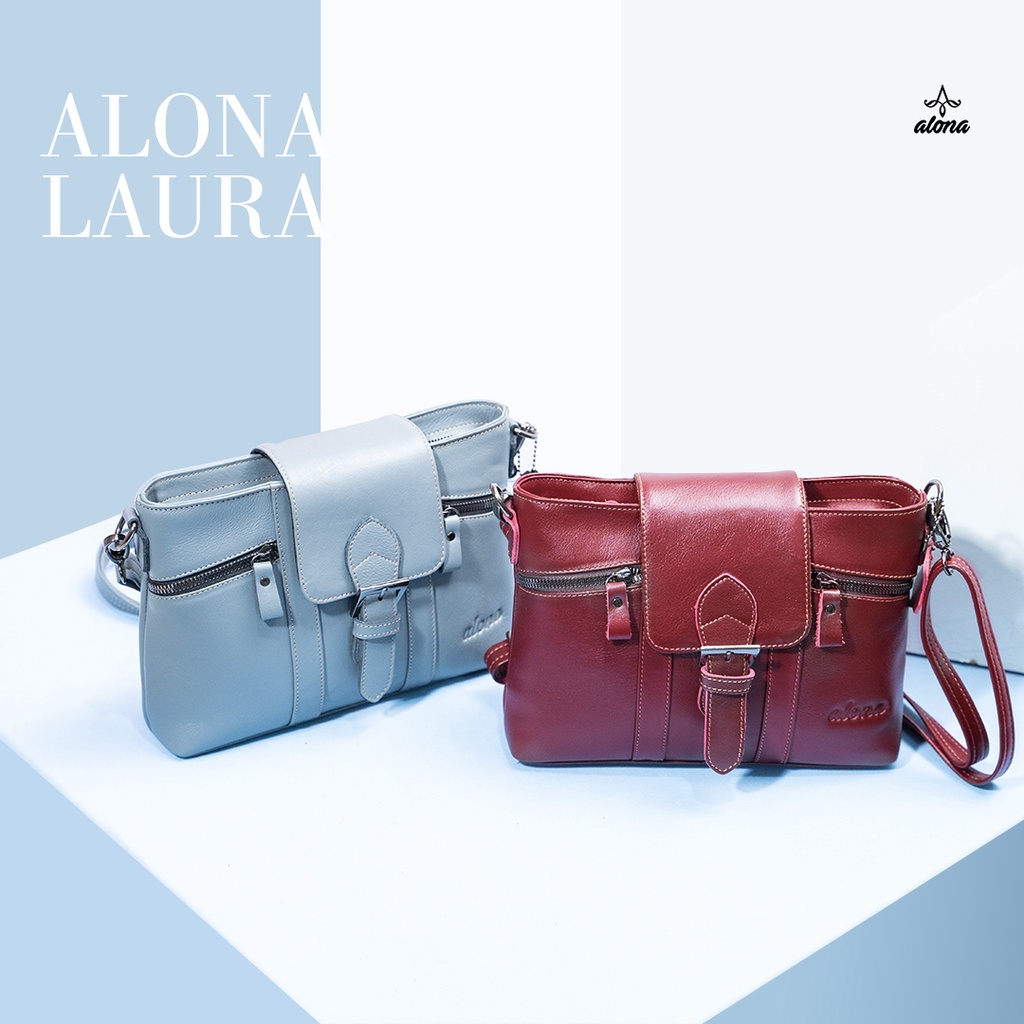 TAS WANITA KULIT ASLI ALONA LAURA BAG PREMIUM ORIGINAL