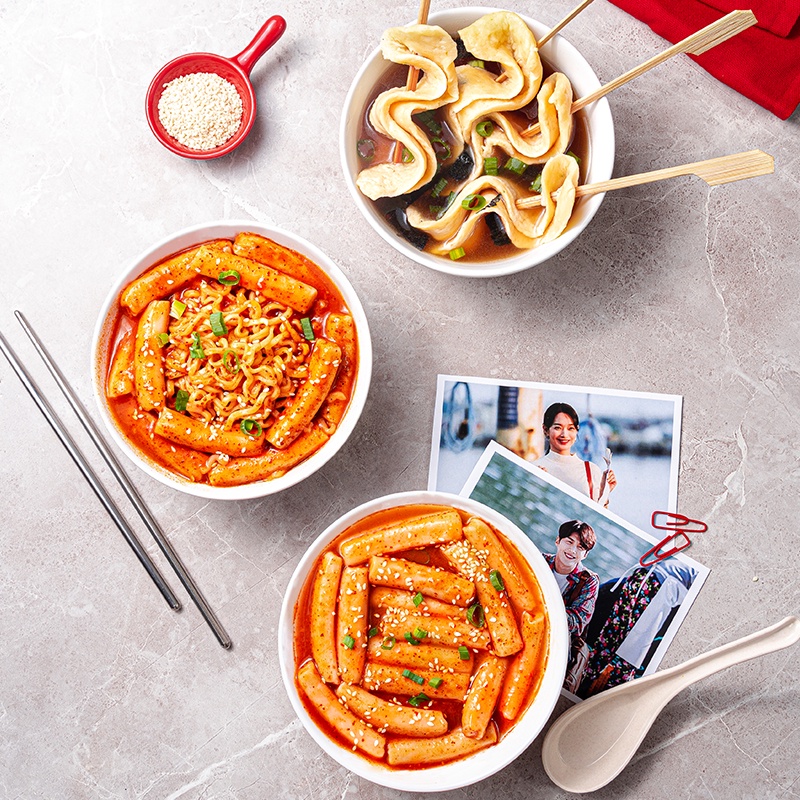 Koreakeun - Topokki + Rabokki + Odeng Paket Best Seller Komplit Makanan Korea Halal Ter Worth It ( Terlaris!!! )