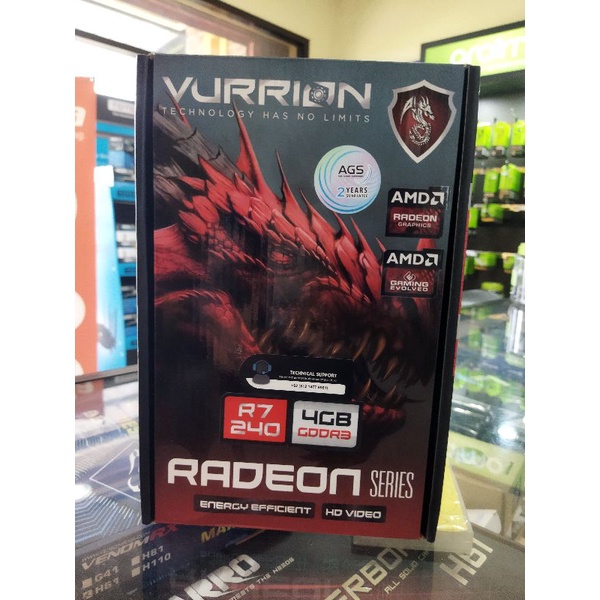 VGA AMD RADEON R7 240 4GB GDDR3 VURRION 128bit HDMI,VGA,DVI