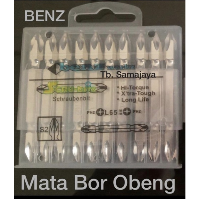 Mata Bor Obeng Set magnet BENZ . Per pack . IMPORT PRODUCT Screw Driver