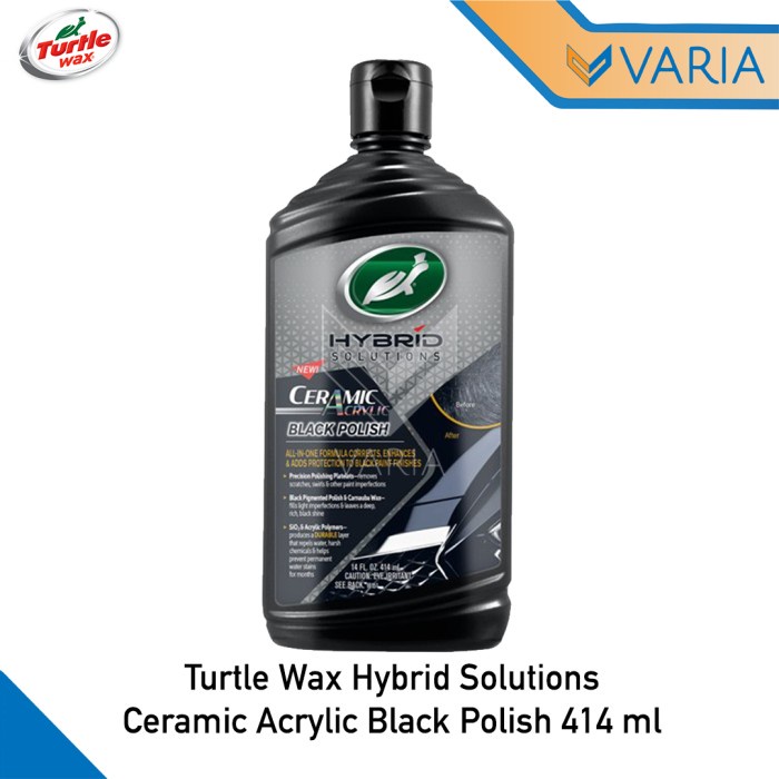 Turtle Wax Hybrid Solutions Ceramic Acrylic Black Polish 414 ml Liquid