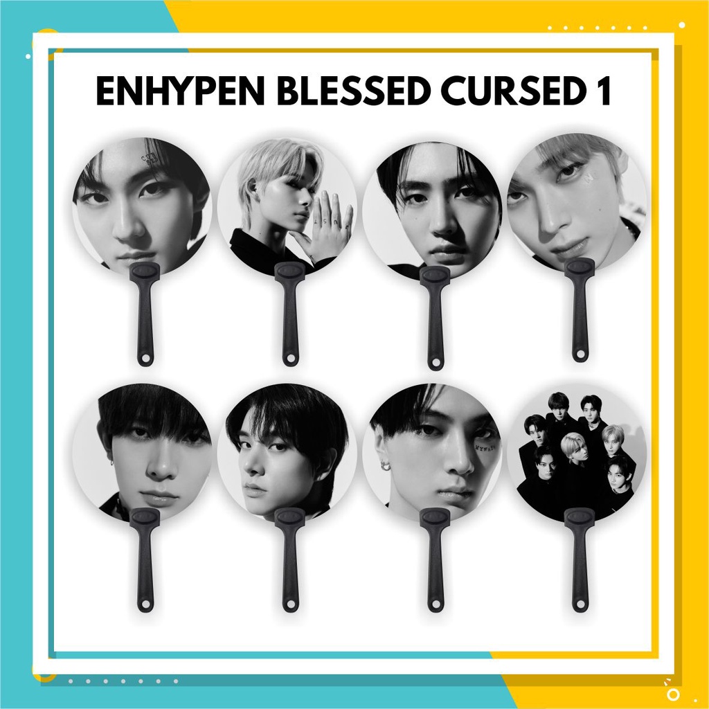 (READY STOCK) KIPAS TANGAN HANDFAN ENHYPEN BLESSED CURSED 1 - SOUVENIR KPOP MURAH UNOFFICIAL