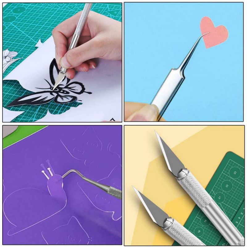 12pcs Weeding Tool Kit Weeding Vinyl Tool Set Weeder Hooks Scissor For Paper Cutting