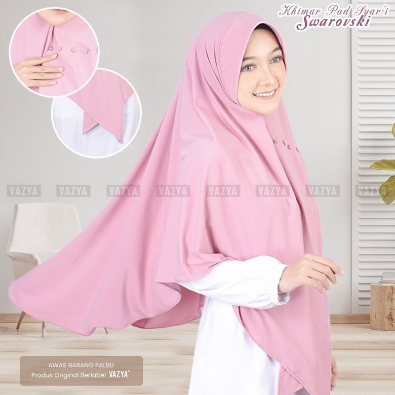 Jilbab / Khimar Syar'i Pad Swarovski