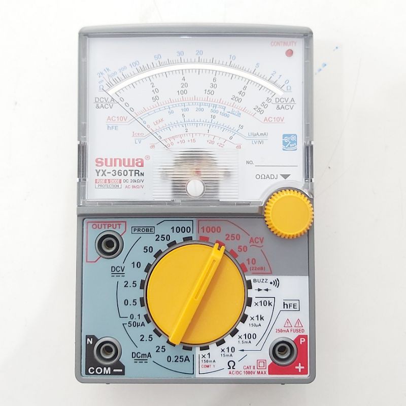 (ORIGINAL) AVOMETER SUNWA YX-360TR ANALOG Multimeter Multitester Sunwa Jarum