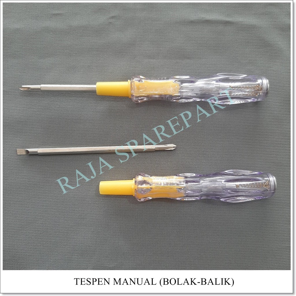 TSPBB OBENG TEST PEN / TES TEGANGAN LISTRIK / OBENG LISTRIK / TESPEN BOLAK BALIK