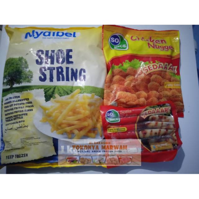 

Paket Mantap | Kentang Mydibel | So Nice Nugget | So Nice Sosis