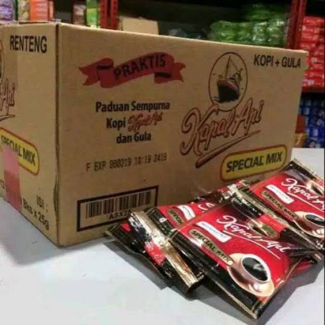 Kopi kapal api mix sachet (renceng) 25gr