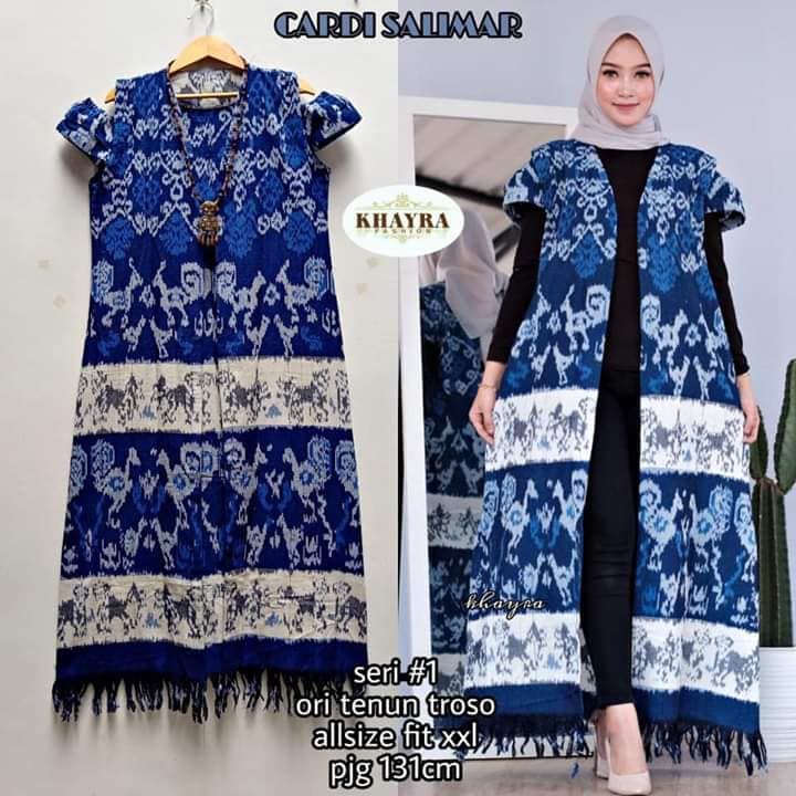 BAJU BATIK OUTER PANJANG CARDIGAN/ROMPI BATIK/BATIK CAKEP/BATIK KEREN/ATASAN BATIK/BATIK CEWEK