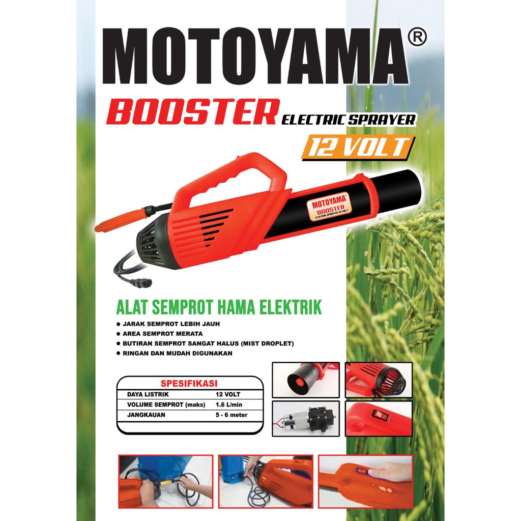 MOTOYAMA BOOSTER ELECTRIC SPRAYER ALAT SEMPROT HAMA ELEKTRIK