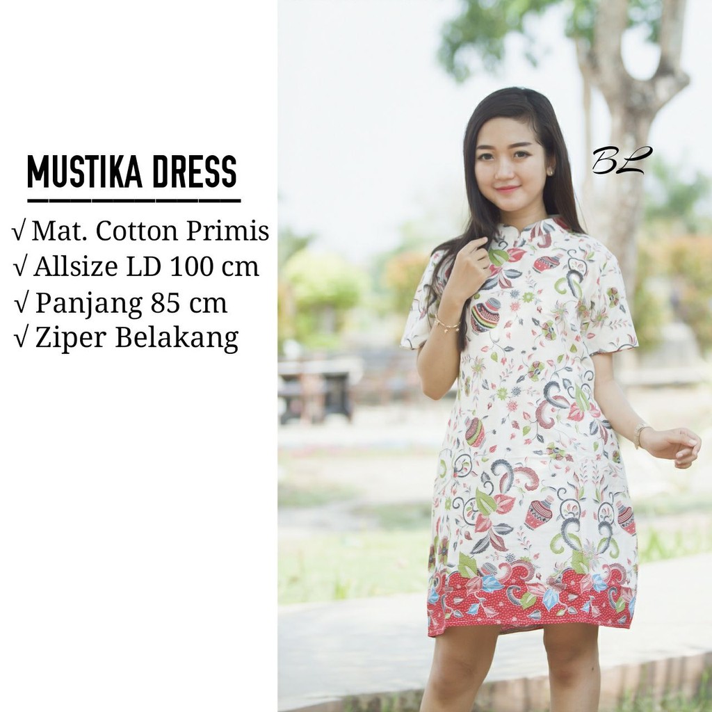 GROSIR BATIK MUSTIKA DRESS