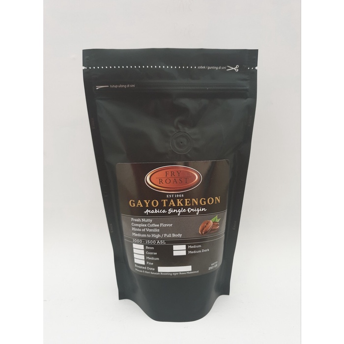 

✨COD✨ KOPI ARABIKA ACEH GAYO (BIJI/BUBUK) 250 GRAM - BIJI, MEDIUM ROAST