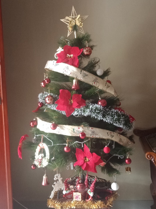 Pita Natal Berkawat 6,5 Cm Meteran Hiasan Aksesoris Ornamen Pernak Pernik Pohon Natal Christmas