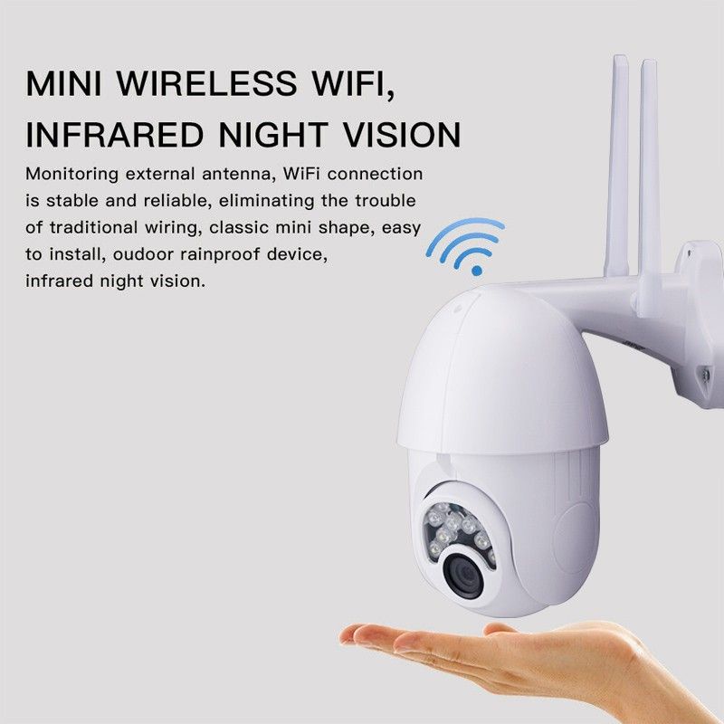 IP CAMERA OUTDOOR PTZ SPEED DOME V380 WIFI 8.0MP WIRELESS FULL HD 1080P WATERPROOF NIGHT VISION