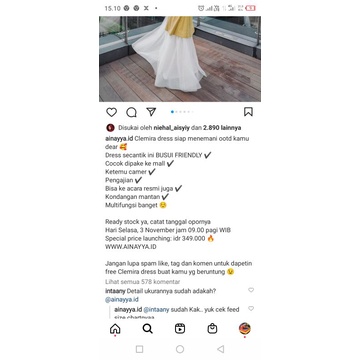 CLEMIRA DRESS by AINAYYA