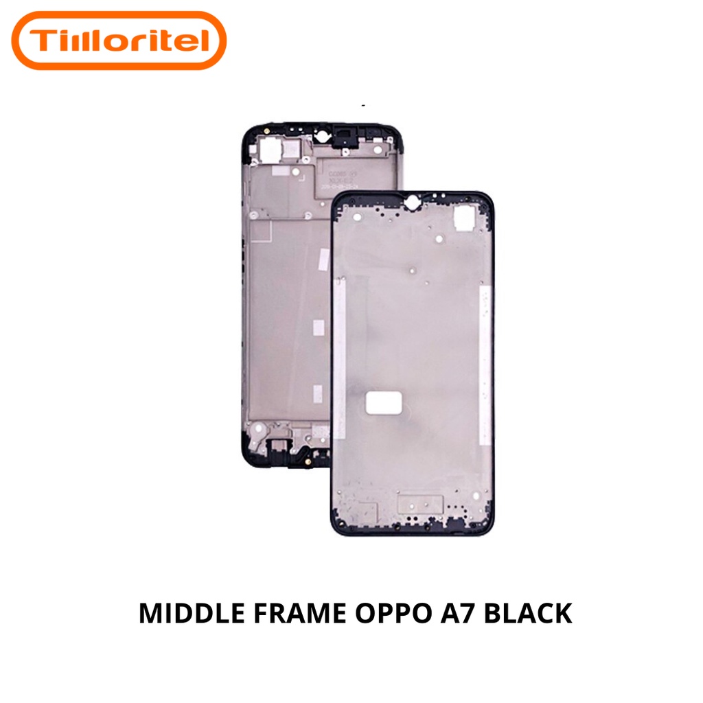 TULANG TENGAN / MIDDLE FRAME OPPO A7 BLACK