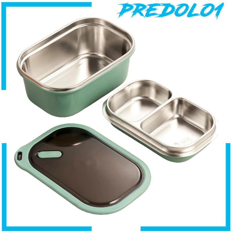 Kotak Makan Bento Bahan Stainless Steel Ukuran 1200ml Untuk Piknik / Camping