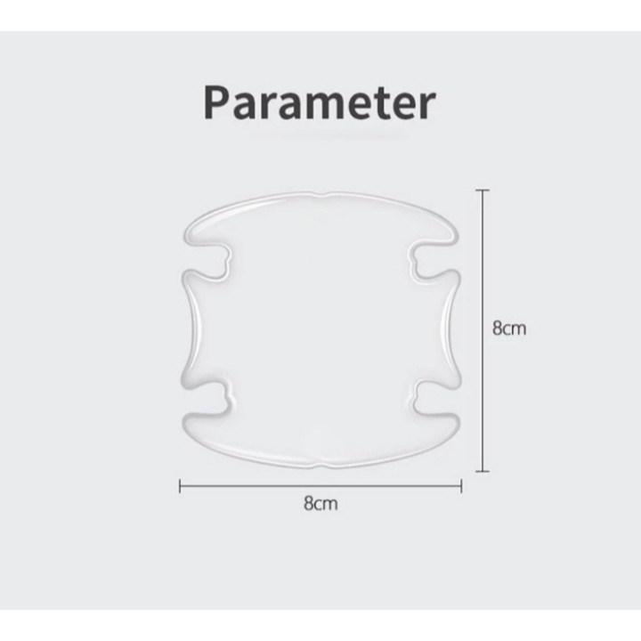 Stiker Anti Gores Anti Lecet Pelindung Gagang Pintu Mobil Karet Transparan Lis Strip List Pelindung Pintu Bodi Body Anti Lecet Gores Mobil Car Door Guard Edge